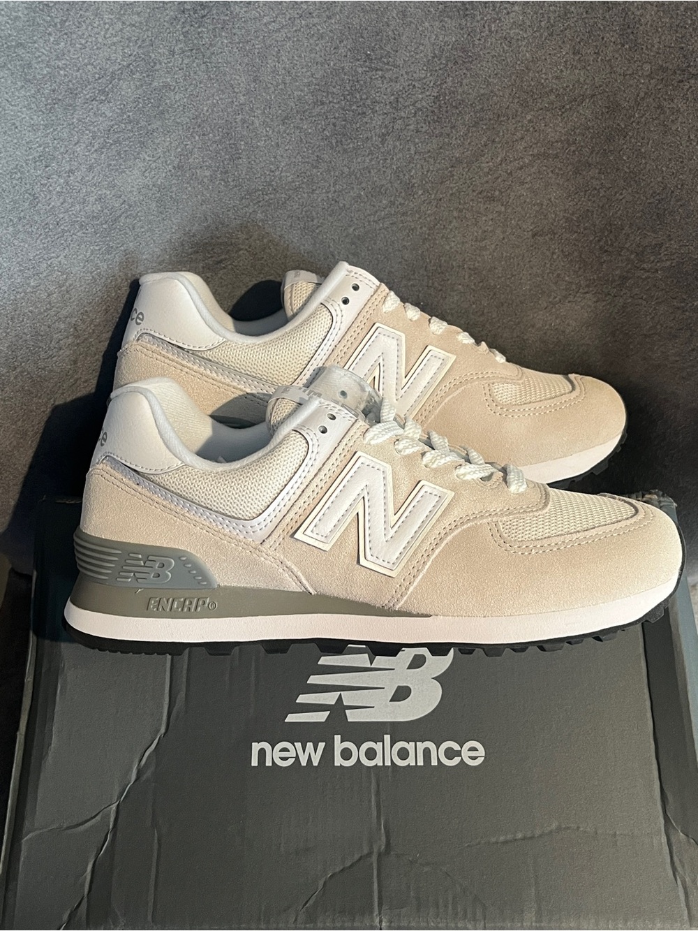 New Balance Women’s Sneakers 574 White Size 7.5 US